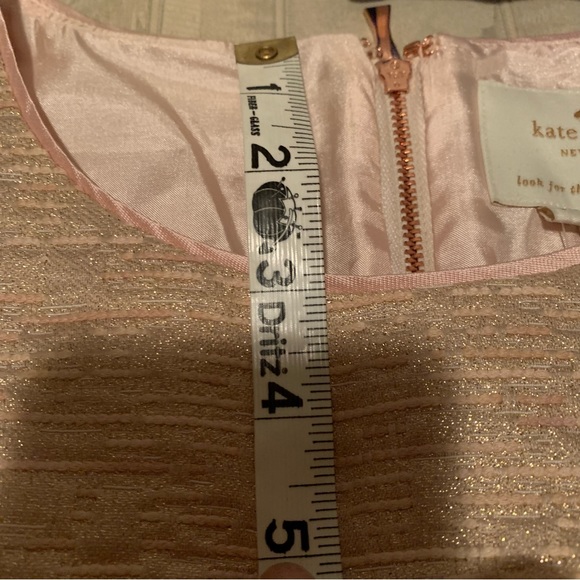 Kate Spade Della Dress Size 8 -All that glitters back zip sleeveless in Blush - Picture 12 of 16